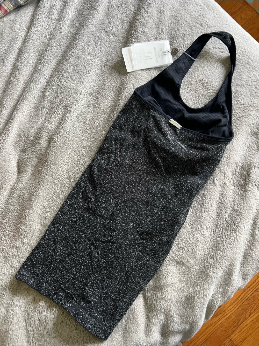 NEW! Bombshell Sportswear Shimmer Seamless Black Star Dress Medium - Picture 3 of 4